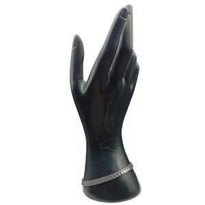 Vintage Monet Presidential Link Chain Bracelet Silver Tone